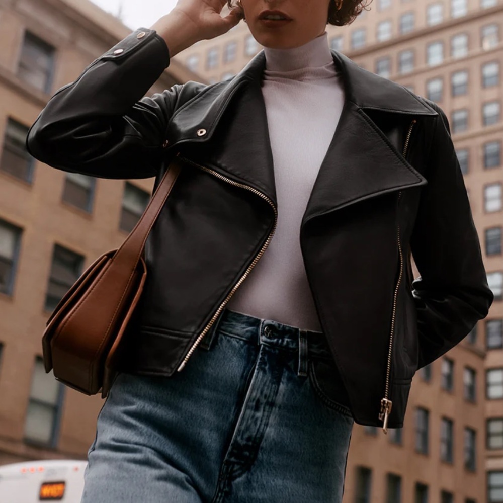 Cuyana Leather Moto Jacket